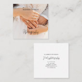 写真家のための美しい名刺 スクエア名刺 (正面/裏面)