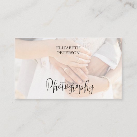 写真家のための美しい名刺 名刺 (正面)