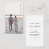 写真家のための美し結婚い名刺 名刺 (正面/裏面)