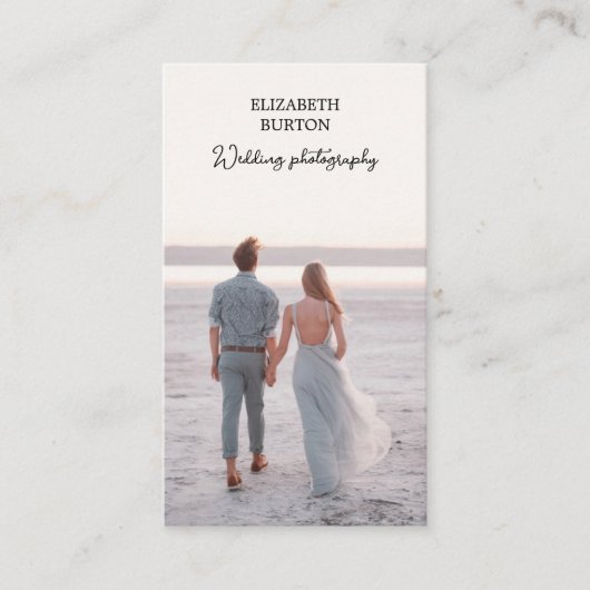 写真家のための美し結婚い名刺 名刺 (正面)