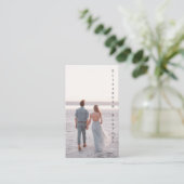 写真家のための美し結婚い名刺 名刺 (スタンド正面)
