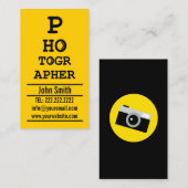 写真家のクリエイティブ印刷写真 名刺 (正面/裏面)