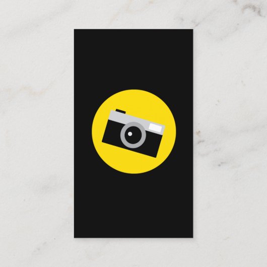 写真家のクリエイティブ印刷写真 名刺 (裏面)