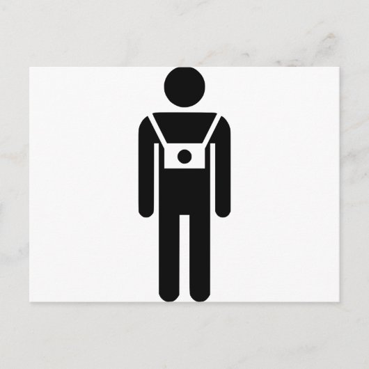 写真家のシンボル前面 ポストカード (正面)