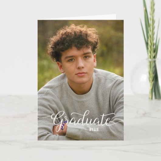 写真家のテンプレート |卒業カード シーズンカード (正面)