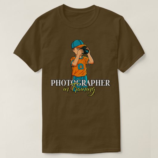 写真家のトレーニング Tシャツ (デザイン正面)