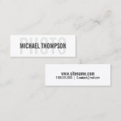 写真家のプロフェッショナルモダンはっきりした スキニー名刺 (正面/裏面)