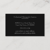 写真家のモノクロ写真 名刺 (裏面)