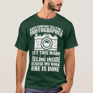 写真家の写真と呼ば誇りを持ったれ Tシャツ