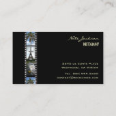 写真家の名刺写真テンプレート 名刺 (裏面)