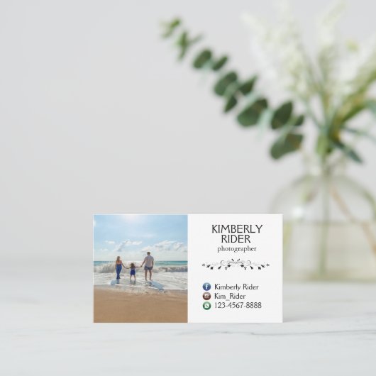 写真家の名刺 名刺 (スタンド正面)