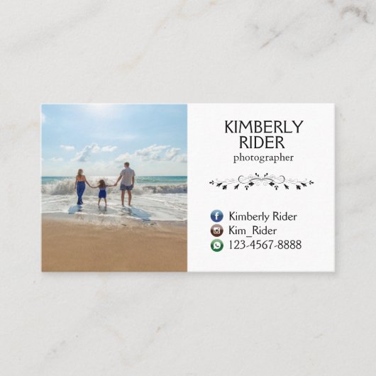 写真家の名刺 名刺 (正面)