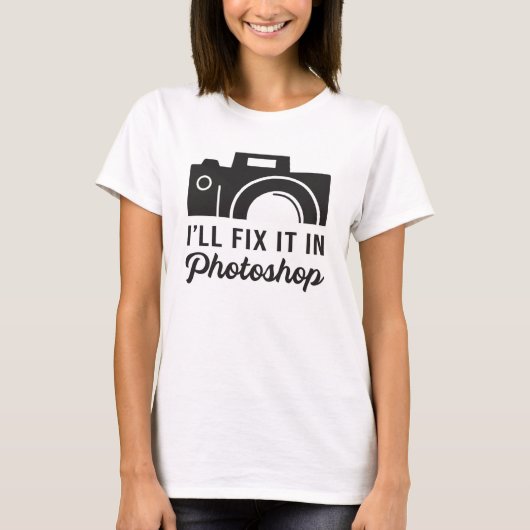 写真家の撮影レンズおもしろいギフトアイディア Tシャツ (正面)