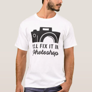 写真家の撮影レンズおもしろいギフトアイディア Tシャツ