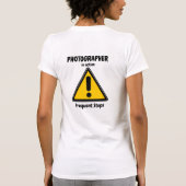 写真家の活動 Tシャツ (裏面)