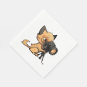 写真家の猫 スタンダードランチョンナプキン (角)