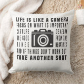写真家の生活はカメラ写真のようなものだ クッション (ブランケット)