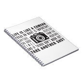 写真家の生活はカメラ写真のようなものだ ノートブック (右側)