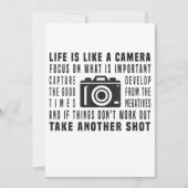 写真家の生活はカメラ写真のようなものだ 案内状 (正面)