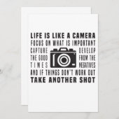 写真家の生活はカメラ写真のようなものだ 案内状 (正面/裏面)