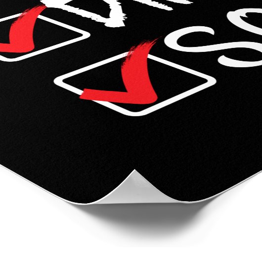 写真家の生活 – 写真おもしろいチェックリスト ポスター (角)