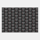 写真家の生活 – 写真おもしろいチェックリスト ラッピングペーパーシート (正面2)