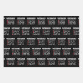 写真家の生活 – 写真おもしろいチェックリスト ラッピングペーパーシート (正面)