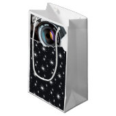 写真家の白黒クリスマススター スモールペーパーバッグ (正面アングル)