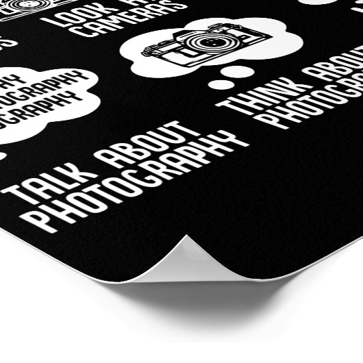 写真家の私の空いている仕事 ポスター (角)