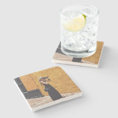 写真家の自然要素ストーンコースター ストーンコースター (横)