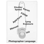 写真家の言語 クリップボード (裏面)