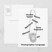 写真家の言語 ポストカード (正面/裏面)