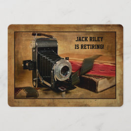 写真家の退職パーティー 招待状