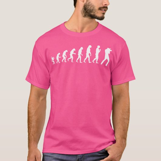写真家の進化論 写真家のための Tシャツ (正面)
