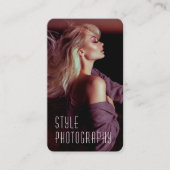 写真家のQRコードトレンディー写真 名刺 (正面)