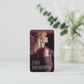 写真家のQRコードトレンディー写真 名刺 (スタンド正面)