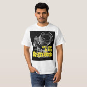 写真家のTシャツクールカメラ Tシャツ (正面フル)