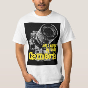 写真家のTシャツクールカメラ Tシャツ