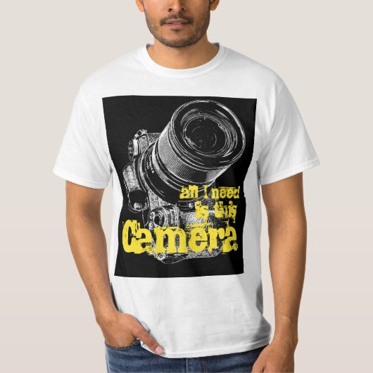 写真家のTシャツクールカメラ Tシャツ (正面)