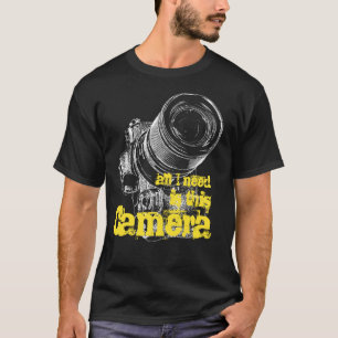 写真家のTシャツクールカメラ Tシャツ