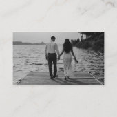 写真家アーティストプロフェッショナルミニマルモダンリスト 名刺 (裏面)