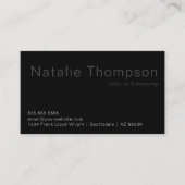 写真家アーティストプロフェッショナルミニマルモダンリスト 名刺 (正面)