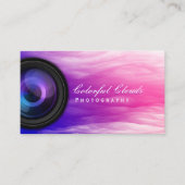 写真家エレガントのカラフル雲写真 名刺 (正面)