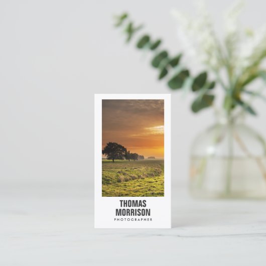 写真家カスタム写真撮影名刺 名刺 (スタンド正面)