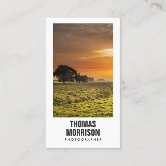 写真家カスタム写真撮影名刺 名刺 (正面)