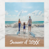 写真家カスタム族の夏の思い出 ワインラベル (シングルラベル)