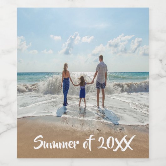 写真家カスタム族の夏の思い出 ワインラベル (シングルラベル)