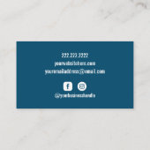 写真家カメラカスタム写真名刺 名刺 (裏面)