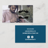 写真家カメラカスタム写真名刺 名刺 (正面/裏面)