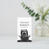 写真家カメラクリエイティブスプラッシュ写真 名刺 (スタンド正面)